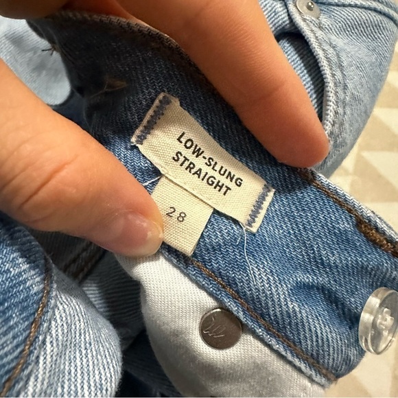 Madewell Low-Slung Straight Jeans Sevilla wash - Picture 7 of 8